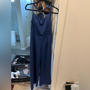 Francesca’s jumpsuit with lace back